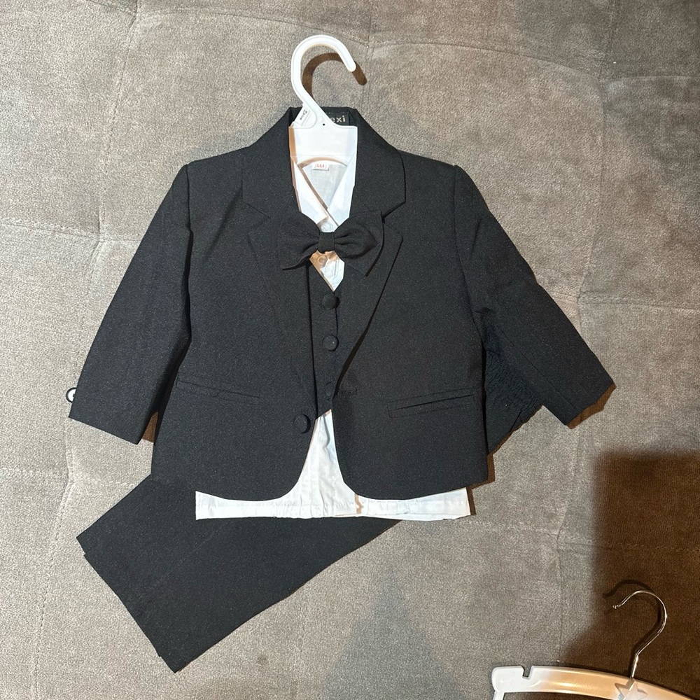 Classic Black Suit Set for Baby Boy